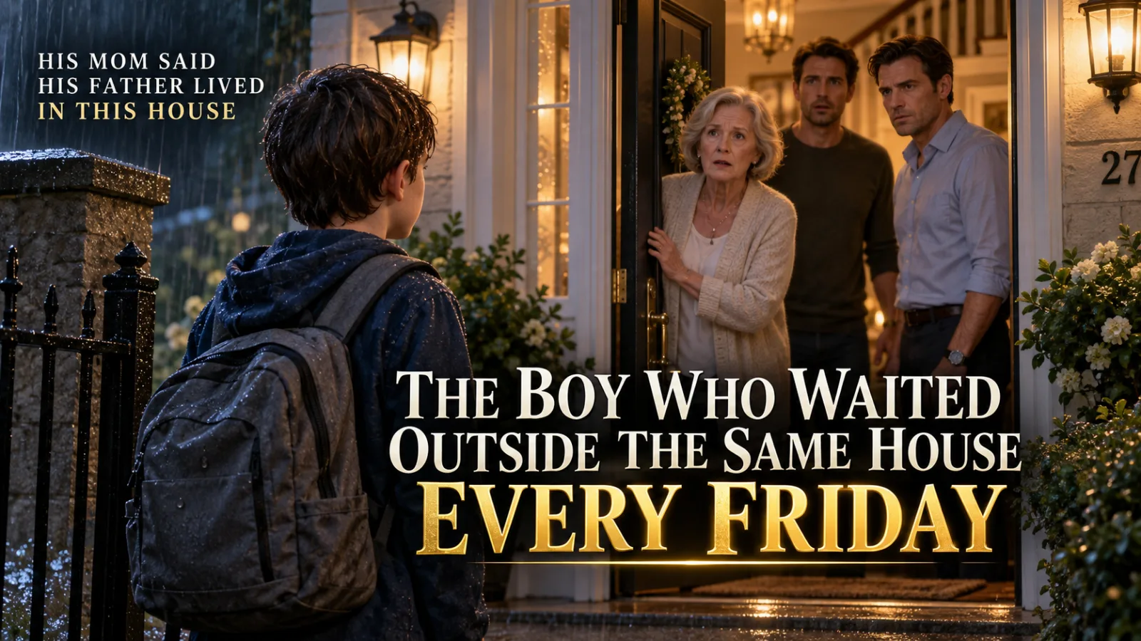 THE BOY WHO WAITED OUTSIDE THE SAME HOUSE EVERY FRIDAY
