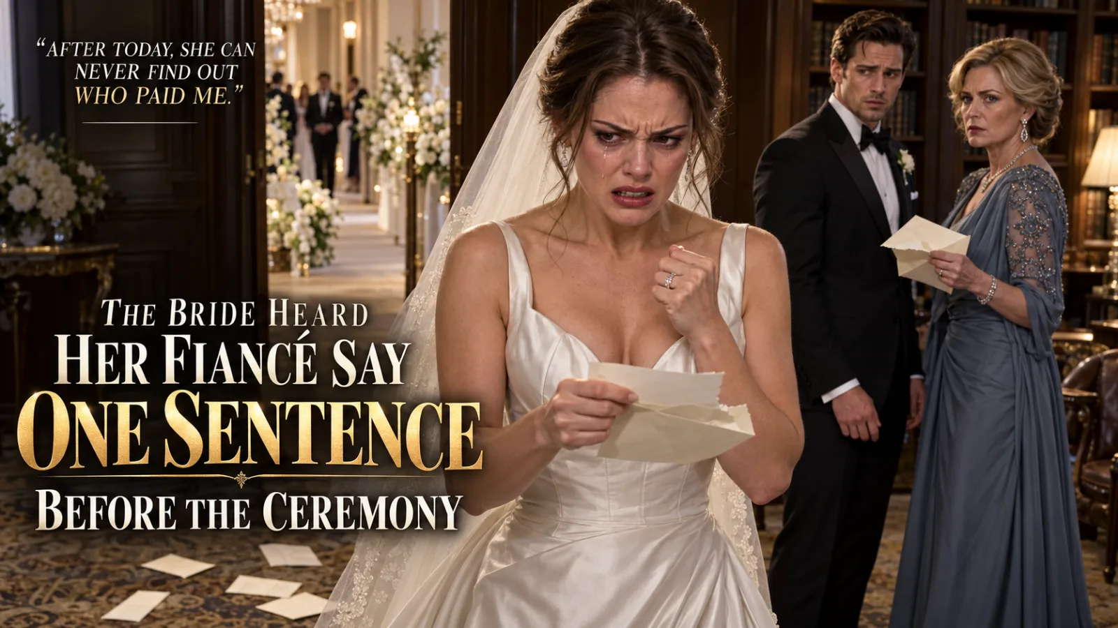 THE BRIDE HEARD HER FIANCÉ SAY ONE SENTENCE BEFORE THE CEREMONY