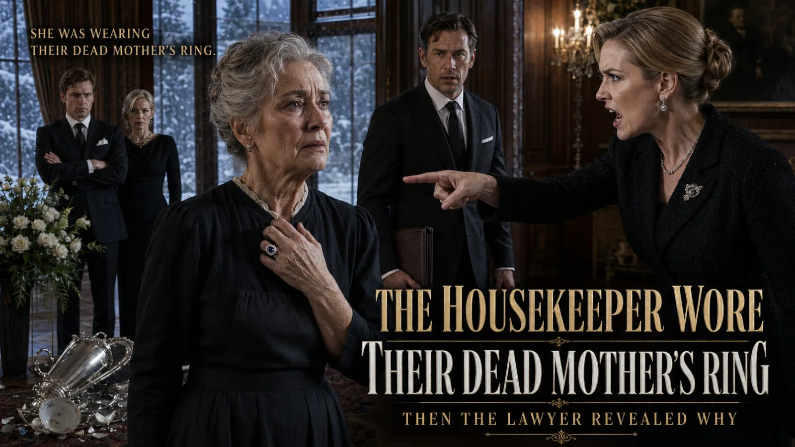 THE HOUSEKEEPER WORE THEIR DEAD MOTHER'S RING—THEN THE LAWYER REVEALED WHY