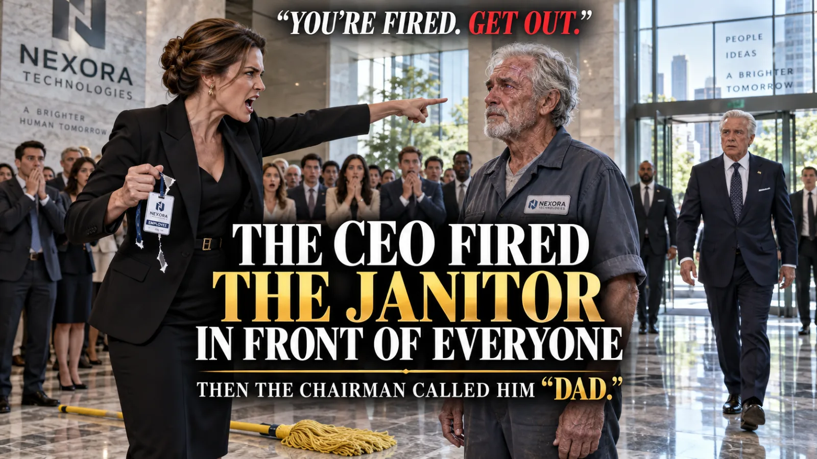 THE CEO FIRED THE JANITOR IN FRONT OF EVERYONE